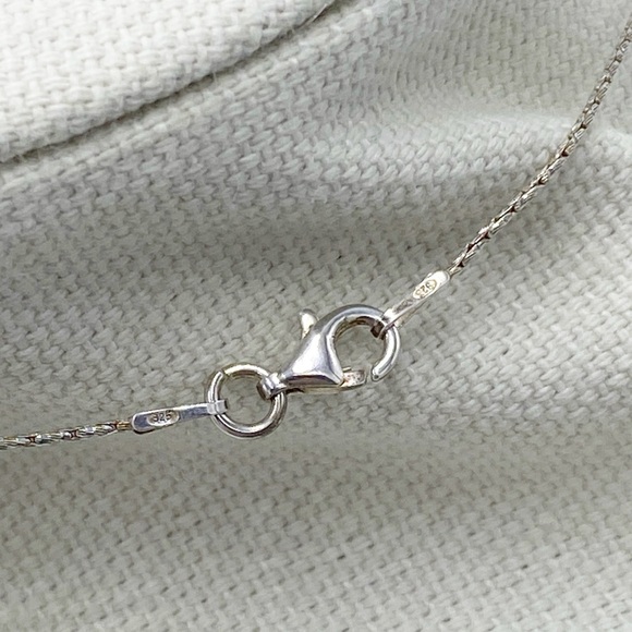 Vintage Sterling Silver 925 Rope Cross Necklace - Picture 7 of 8